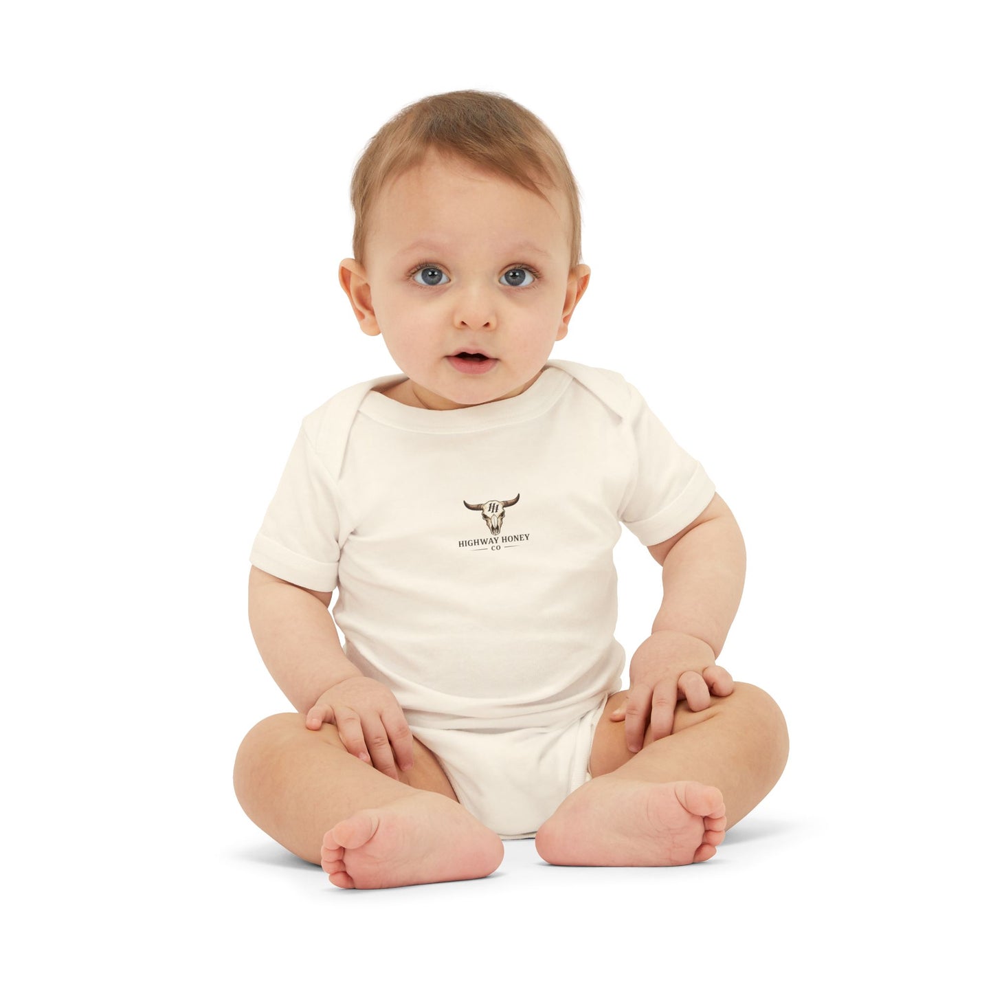 Baby Bodysuit with Tiny Longhorn Graphic – Cute Infant One-Piece
