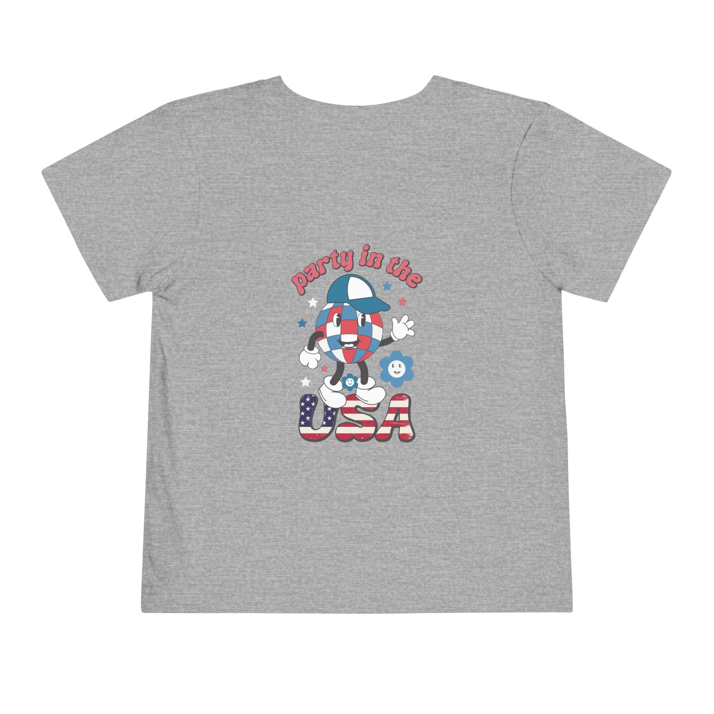 Toddler Tee — 'Party in the USA' Patriotic Graphic T-Shirt
