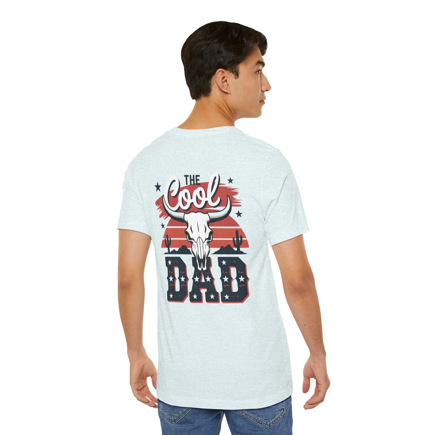 Cool Dad Western T-Shirt — 'The Cool Dad' Skull & Stars Graphic Tee