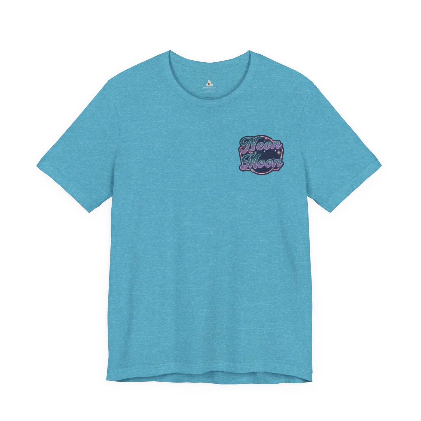 Neon Moon T‑Shirt — Retro Vaporwave Night Sky Graphic Tee