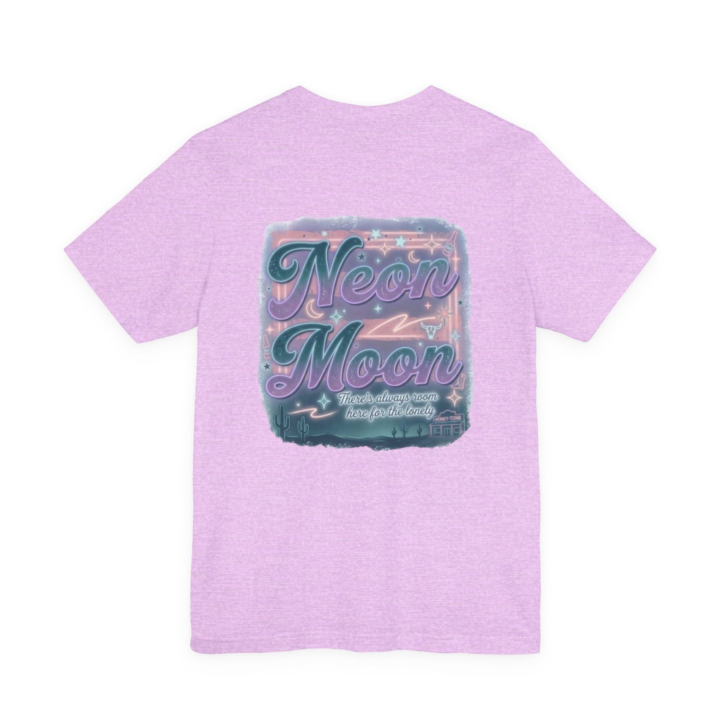 Neon Moon T‑Shirt — Retro Vaporwave Night Sky Graphic Tee