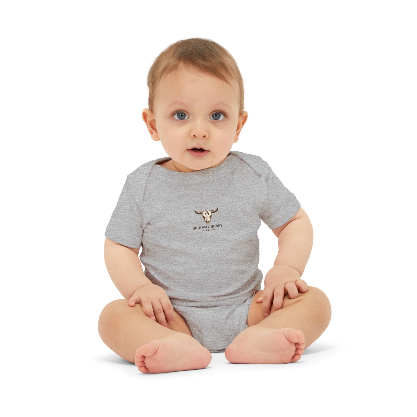 Baby Bodysuit with Tiny Longhorn Graphic – Cute Infant One-Piece