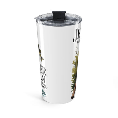 Fishing Tumbler 20oz – 'Jesus Is My Angler' Faith & Outdoors Travel Cup
