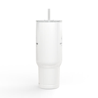 Engraved 40oz Insulated Tumbler with Handle & Lid — Custom Monogram Drinkware