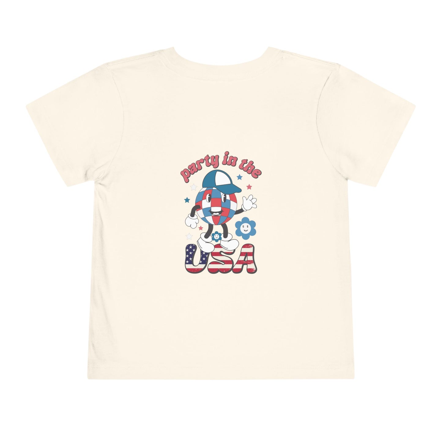 Toddler Tee — 'Party in the USA' Patriotic Graphic T-Shirt
