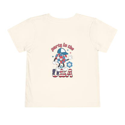 Toddler Tee — 'Party in the USA' Patriotic Graphic T-Shirt