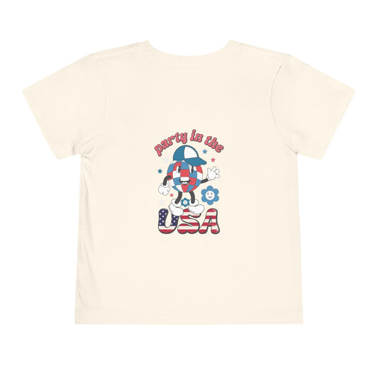 Toddler Tee — 'Party in the USA' Patriotic Graphic T-Shirt