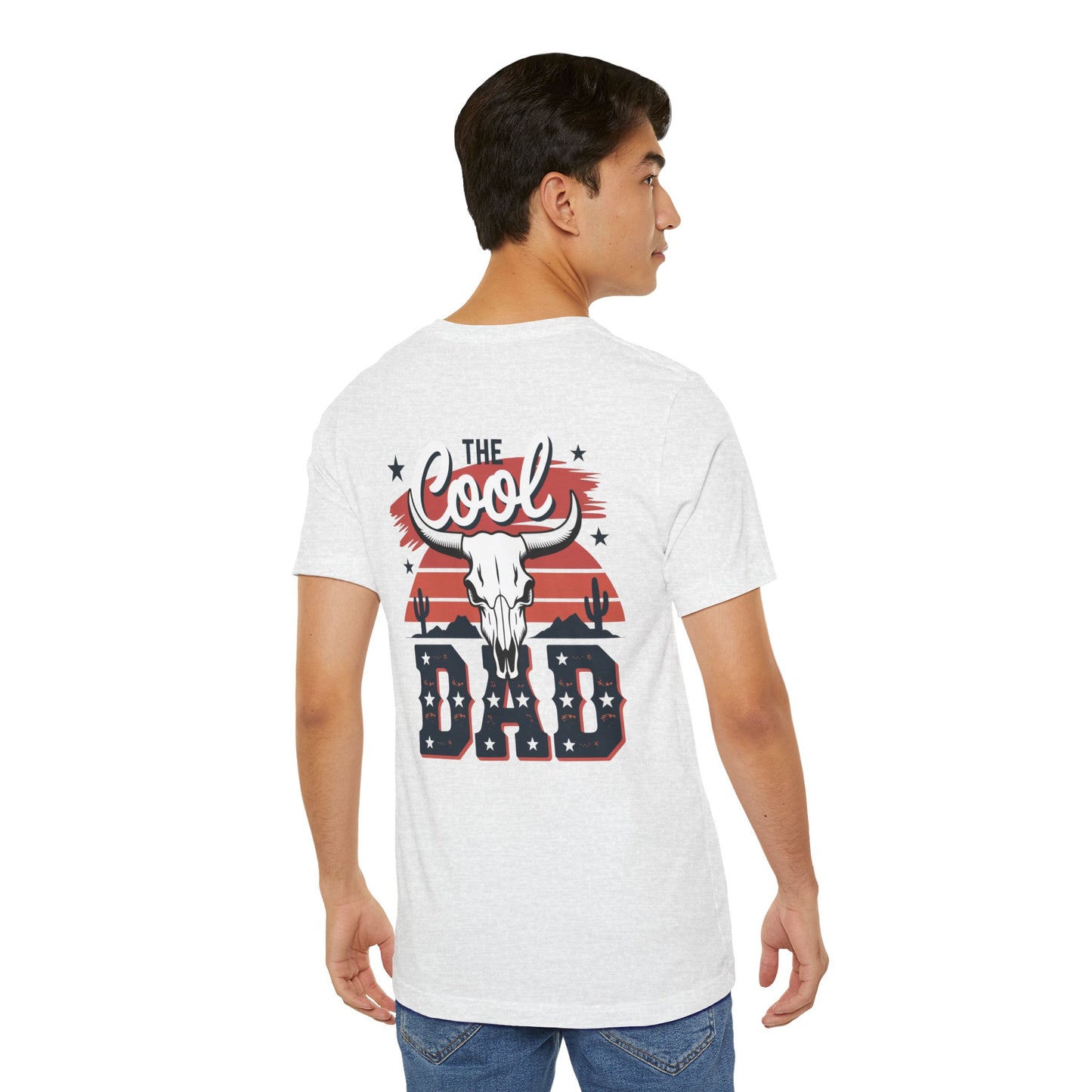 Cool Dad Western T-Shirt — 'The Cool Dad' Skull & Stars Graphic Tee