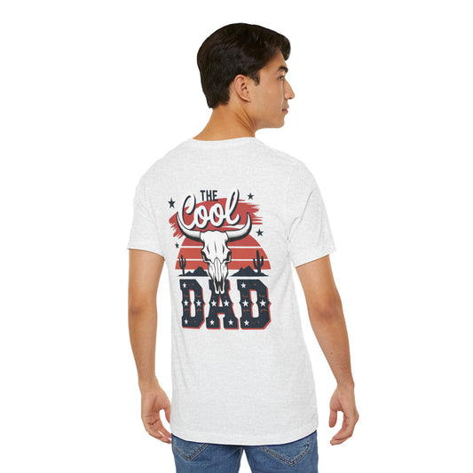 Cool Dad Western T-Shirt — 'The Cool Dad' Skull & Stars Graphic Tee