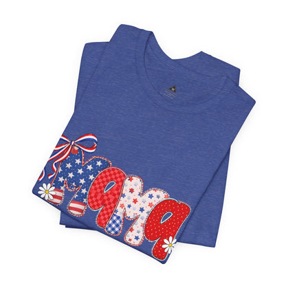 Patriotic Mama Tee — 4th of July USA Mom T‑Shirt
