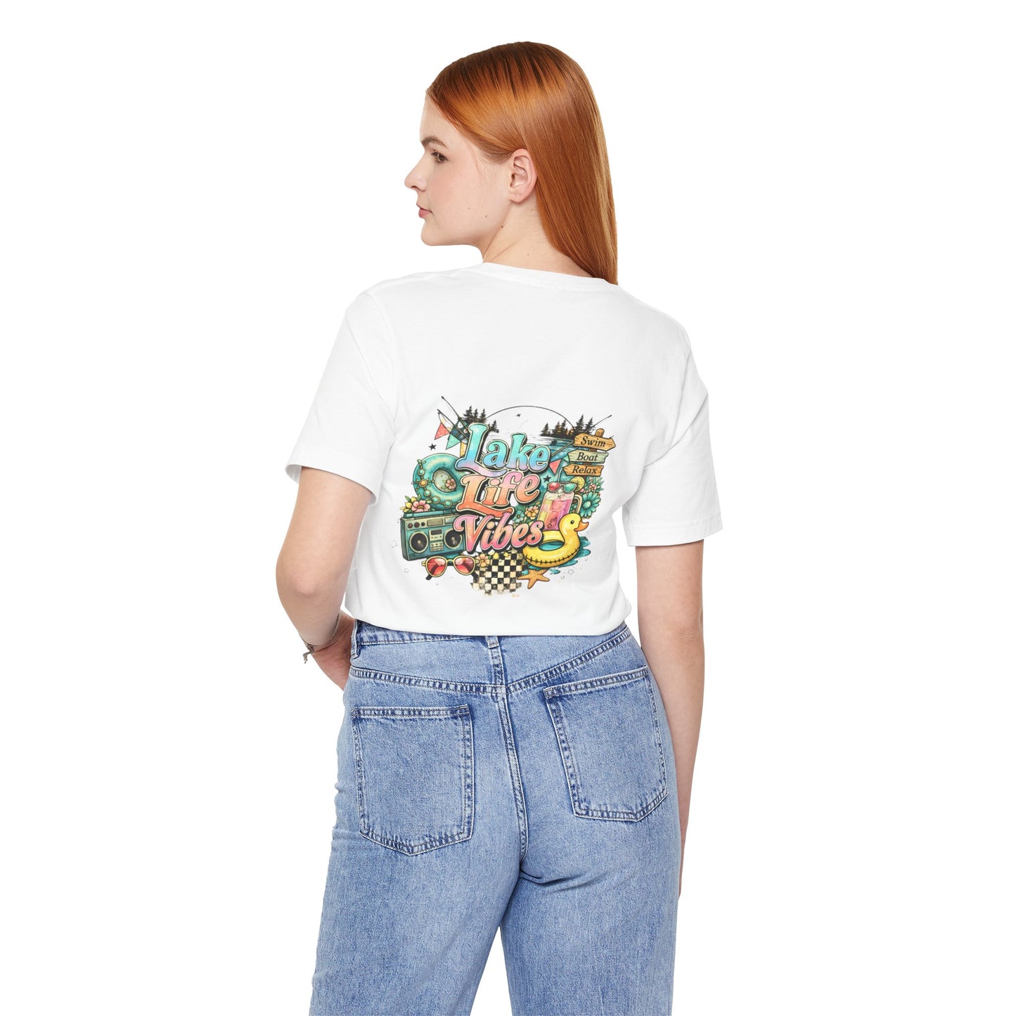 Lake Life Vibes T-Shirt — Retro Lakeside Graphic Tee