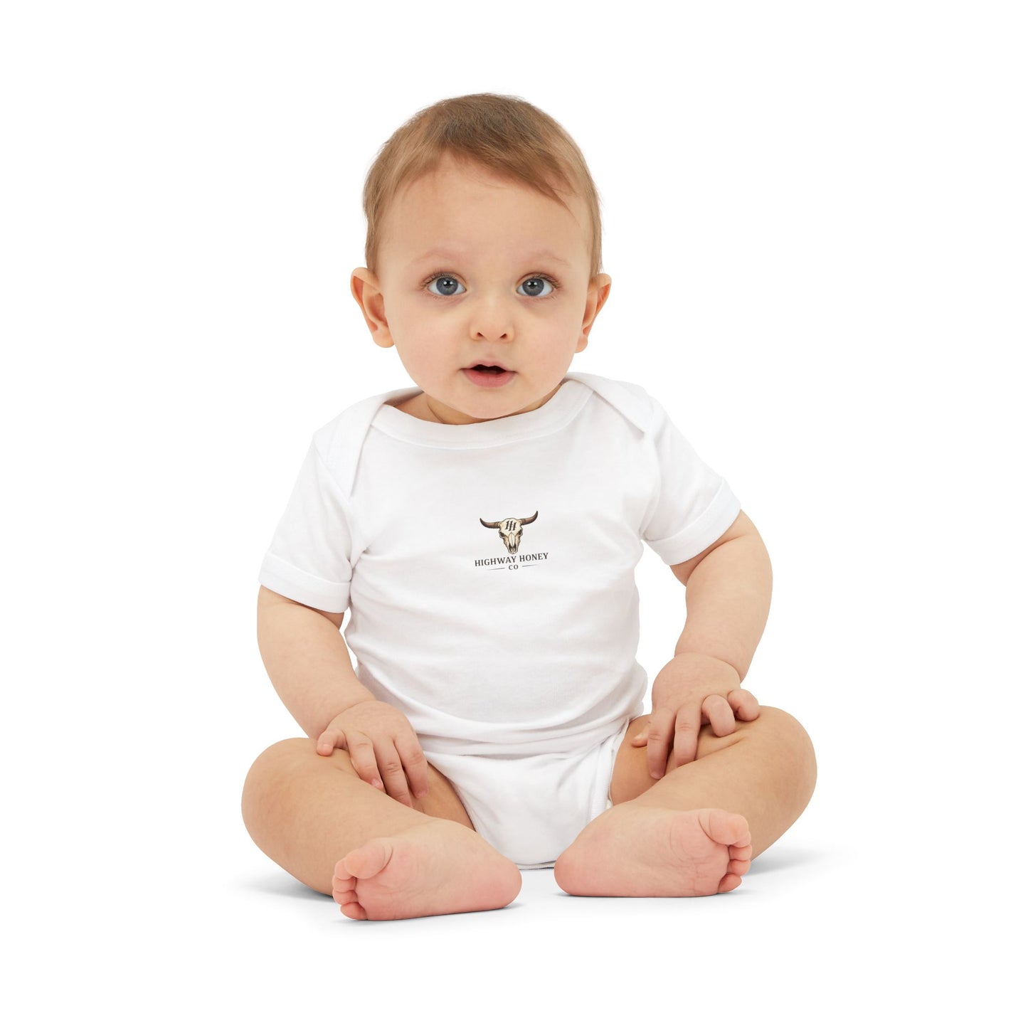 Baby Bodysuit with Tiny Longhorn Graphic – Cute Infant One-Piece