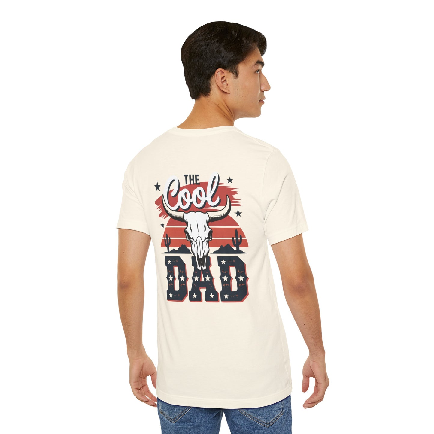 Cool Dad Western T-Shirt — 'The Cool Dad' Skull & Stars Graphic Tee