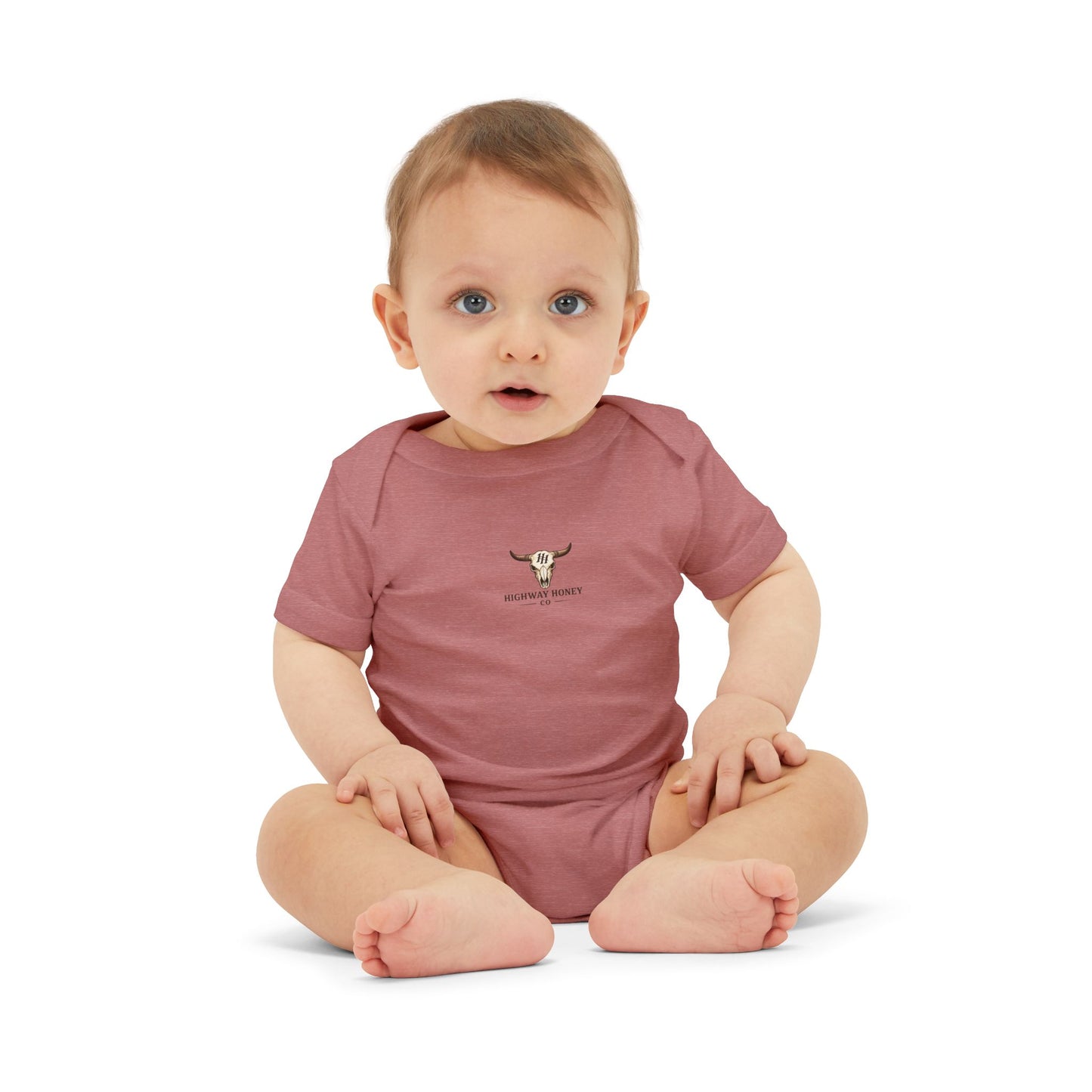 Baby Bodysuit with Tiny Longhorn Graphic – Cute Infant One-Piece