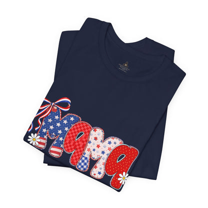 Patriotic Mama Tee — 4th of July USA Mom T‑Shirt