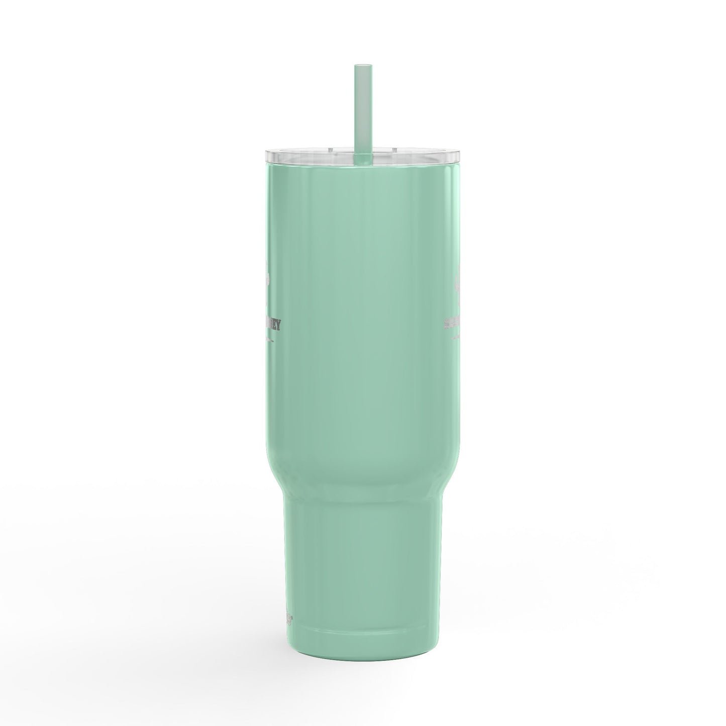 Engraved 40oz Insulated Tumbler with Handle & Lid — Custom Monogram Drinkware