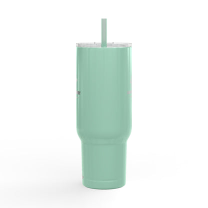 Engraved 40oz Insulated Tumbler with Handle & Lid — Custom Monogram Drinkware