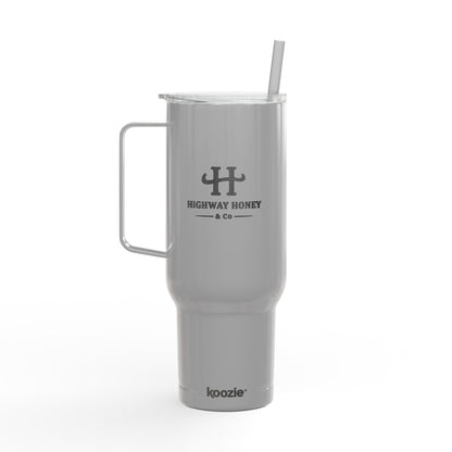 Engraved 40oz Insulated Tumbler with Handle & Lid — Custom Monogram Drinkware