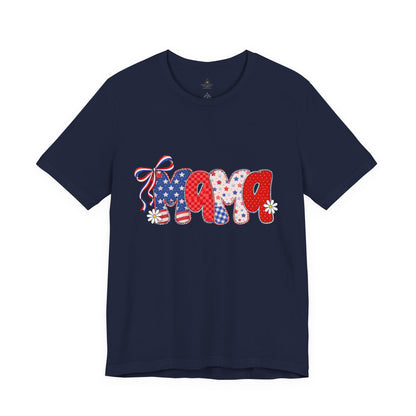 Patriotic Mama Tee — 4th of July USA Mom T‑Shirt