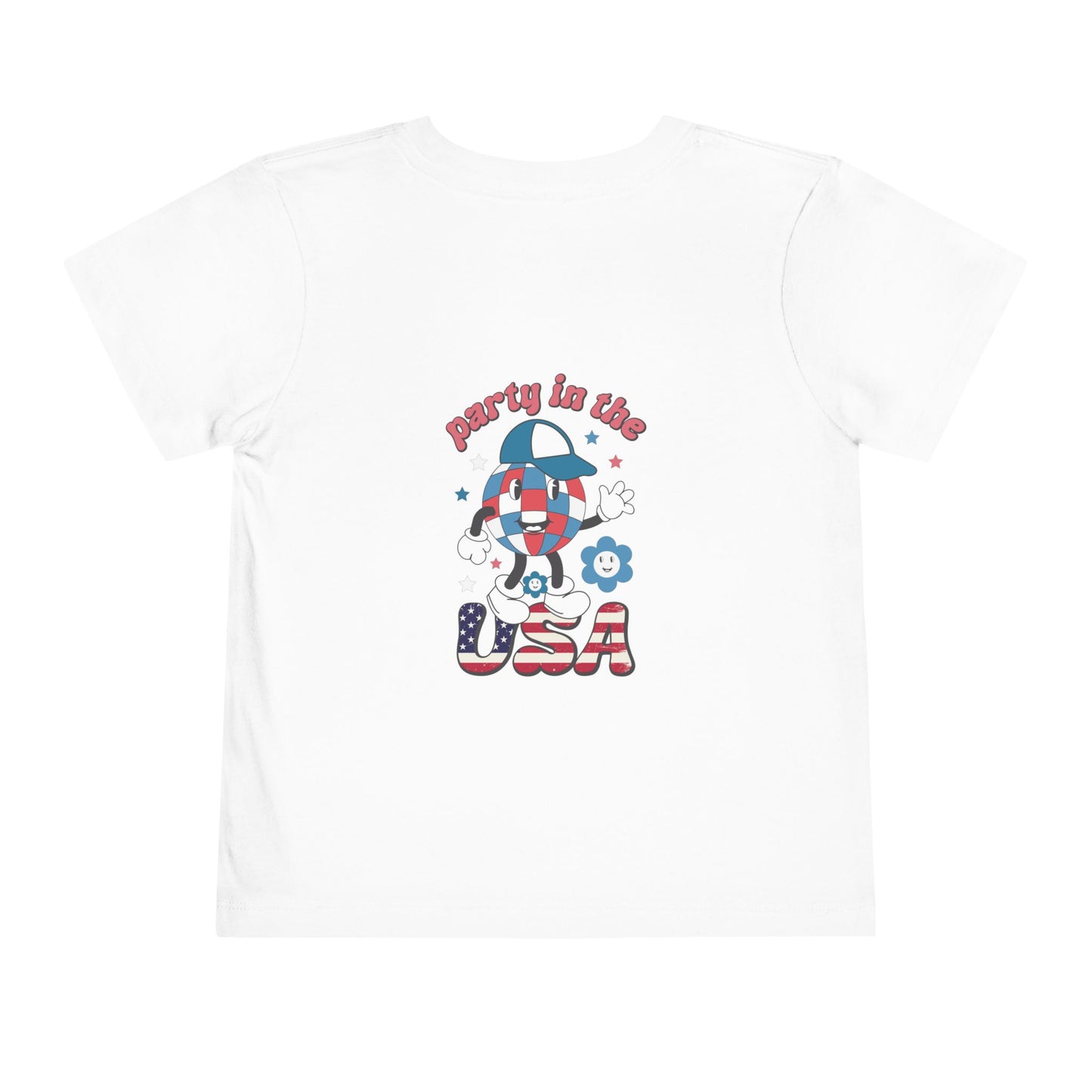 Toddler Tee — 'Party in the USA' Patriotic Graphic T-Shirt