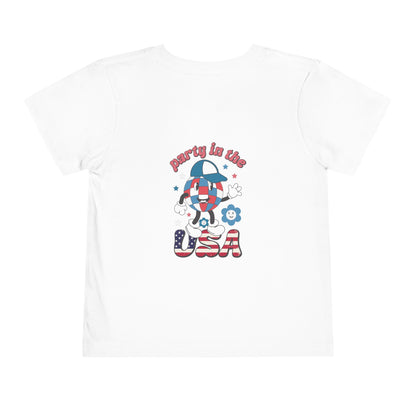 Toddler Tee — 'Party in the USA' Patriotic Graphic T-Shirt