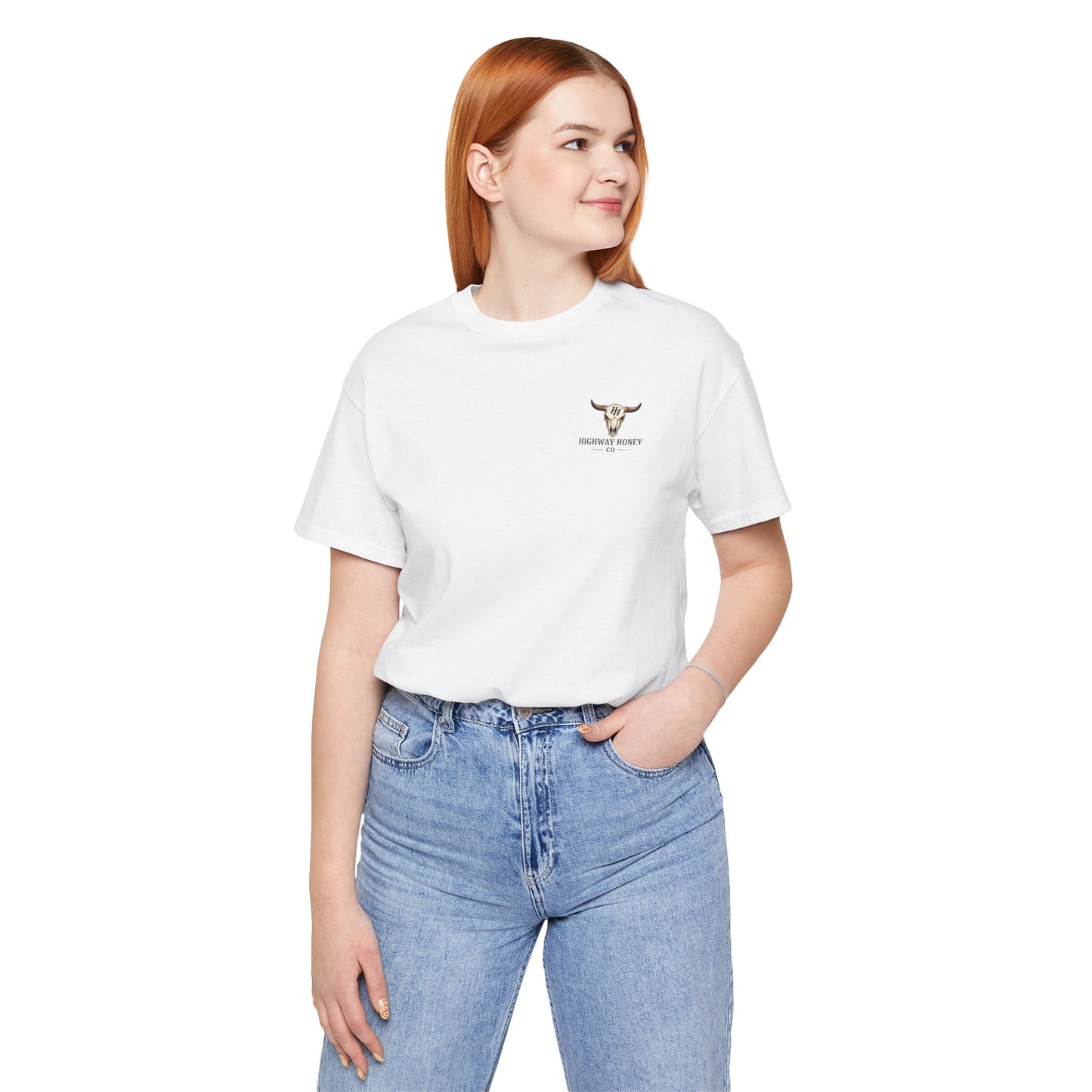 Country Mama T-Shirt — Floral Longhorn Skull Western Tee