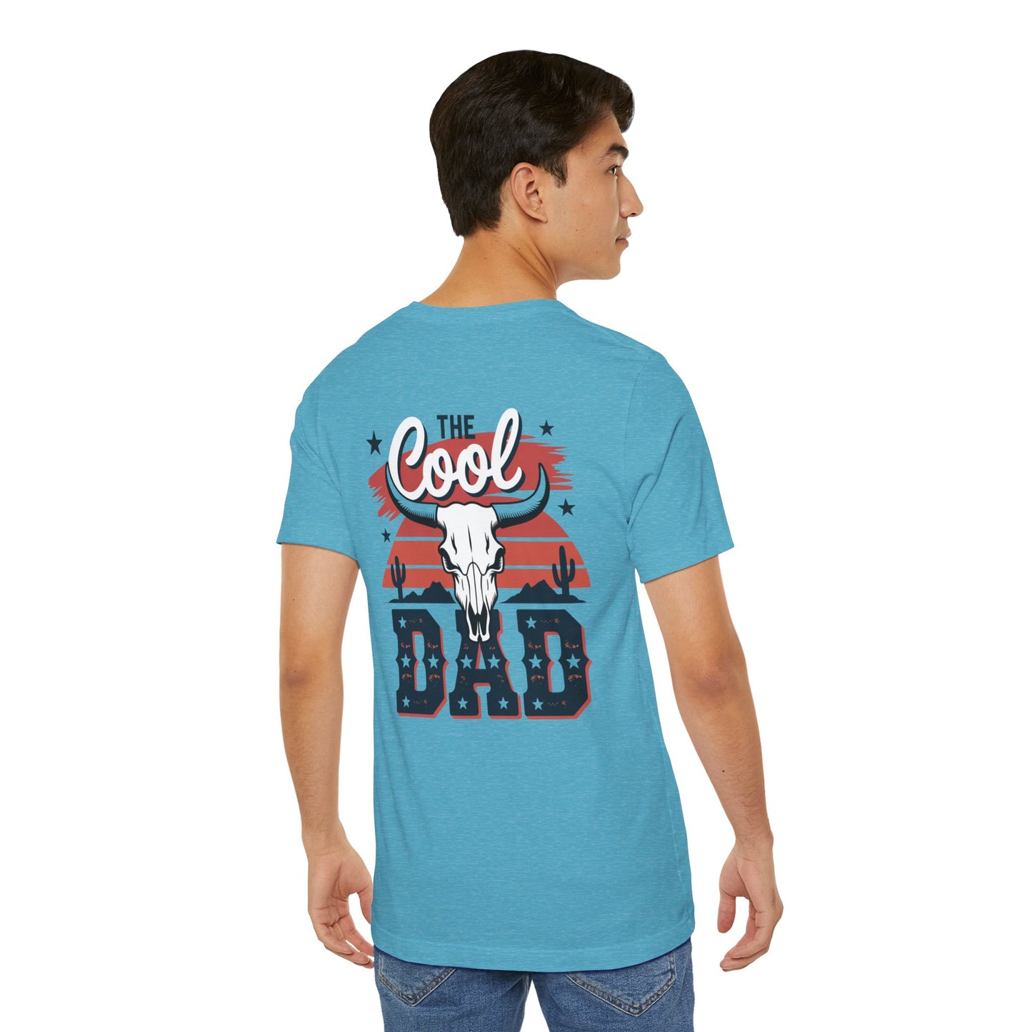 Cool Dad Western T-Shirt — 'The Cool Dad' Skull & Stars Graphic Tee