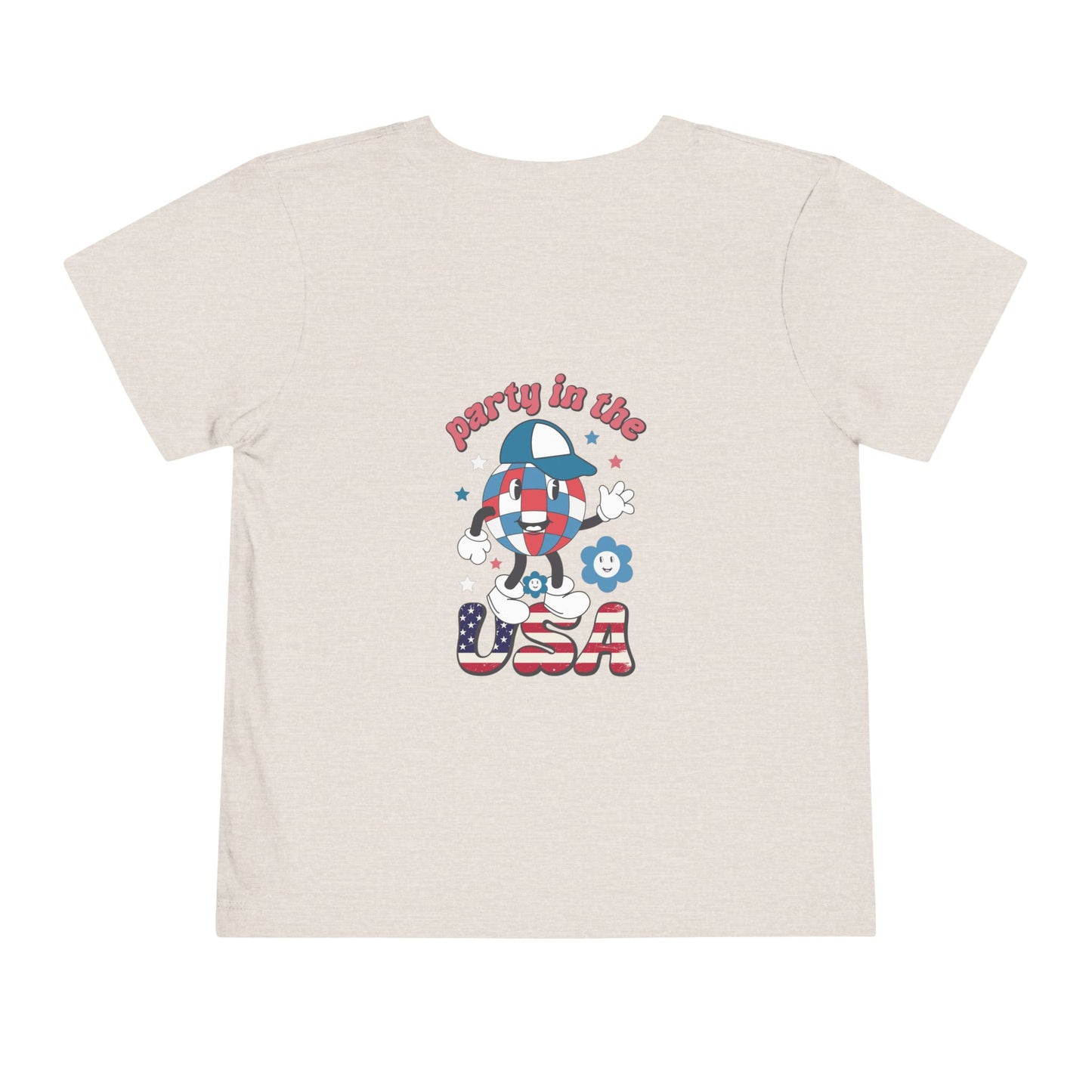 Toddler Tee — 'Party in the USA' Patriotic Graphic T-Shirt