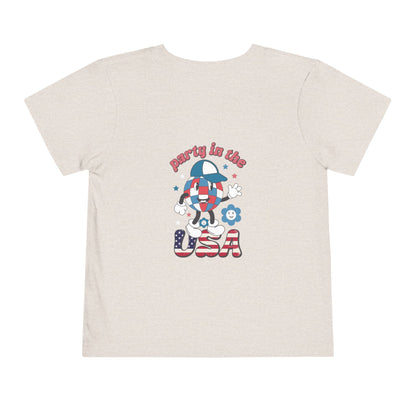 Toddler Tee — 'Party in the USA' Patriotic Graphic T-Shirt